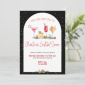 Invitation Noël Fête Cocktail Noël Travail de Noël (Debout devant)