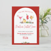 Invitation Noël Fête Cocktail Noël Travail de Noël (Debout devant)