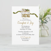 Invitation Noël Fête Confort et joie (Debout devant)