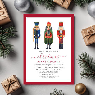 Invitation Noël Fête de diner Casse-Noisette Fête