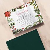 Invitation Noël Fête de fiançailles de la verdure