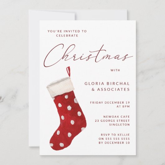 Invitation Noël Fête de Noël (Devant)