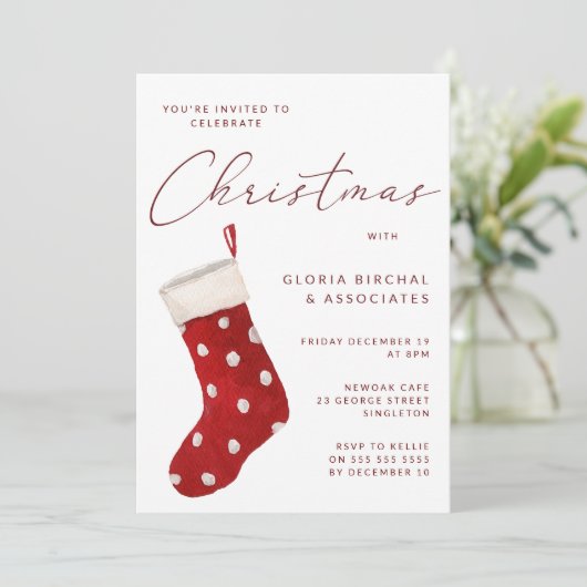 Invitation Noël Fête de Noël (Debout devant)