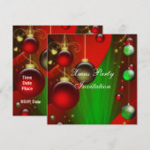 Invitation Noël Fête de Noël (Devant / Derrière)