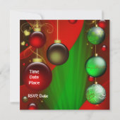 Invitation Noël Fête de Noël (Dos)