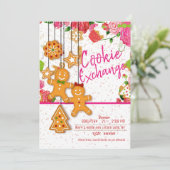 Invitation Noël Fête d'échange de cookies (Debout devant)