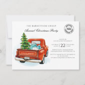 Invitation Noël Fête d'entreprise Logo annuel (Devant)