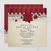 Invitation Noël Fête des mariées de vacances d'hiver (Devant / Derrière)