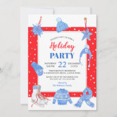 Invitation Noël Fête d'hiver Il fait froid dehors (Devant)