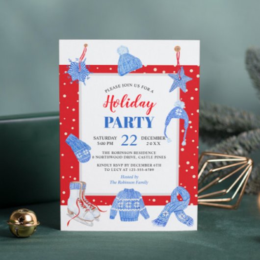 Invitation Noël Fête d'hiver Il fait froid dehors