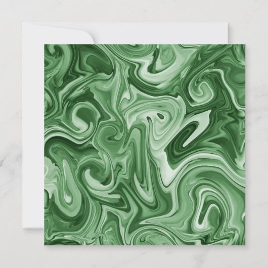 Invitation Noël Fête Marbrée Swirl Texte Festif (Dos)