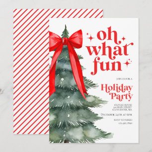 Invitation Noël Fête Oh Quel Amusement