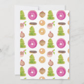 Invitation Noël Fêtes Cookies main Aquarelle (Dos)