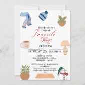 Invitation Noël Fêtes Favoris choses festives favoris (Devant)