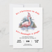 Invitation Noël flamand à la fête de juillet (Devant)