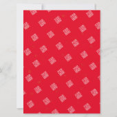 Invitation Noël Floral Noir Élégant |Baies de neige Blanche (Dos)