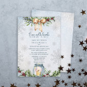 Invitation Noël Frosty Neige Mariage d'hiver