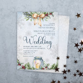 Invitation Noël Frosty Neige Mariage d'hiver