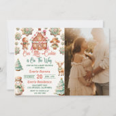 Invitation Noël Gingerbread Cookies Baby shower Party (Devant)