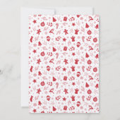 Invitation Noël Gingerbread Échange de biscuits de Noël (Dos)