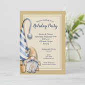 Invitation Noël Gnome Fête (Debout devant)