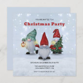 Invitation Noël Gnomes (Devant / Derrière)