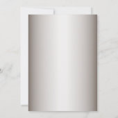 Invitation Noël Golden Bell Fleur Jaune Fête Fête (Dos)