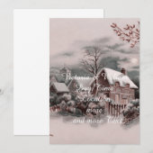 Invitation noël hiver (Devant / Derrière)