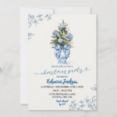 Invitation Noël hiver Chinoiserie Fête (Devant)