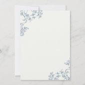 Invitation Noël hiver Chinoiserie Fête (Dos)