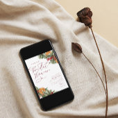 Invitation Noël hiver Floral Joyeux Petite Fête des mariées