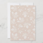 Invitation Noël Hiver Neutre Baby shower Beige Cerf (Dos)