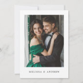 Invitation Noël hiver Répétition dîner photo (Dos)