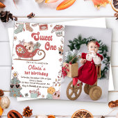 Invitation Noël hiver Retro Sweet One 1er anniversaire