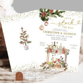Invitation Noël hiver Stock le Bar Couple Douche