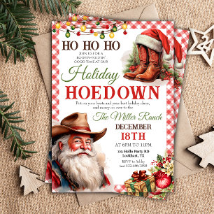 Invitation Noël Hoedown Vacances Occidentales Hoedown Noël