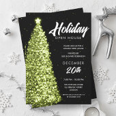 Invitation Noël Holiday Open House Party Vert