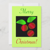 Invitation Noël Holly IV (Devant)