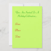 Invitation Noël Holly IV (Dos)