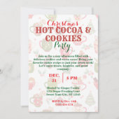 Invitation Noël Hot Coca & Cookies Party avec Motif (Devant)