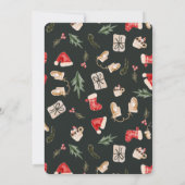 Invitation Noël illustration aquarelle fête (Dos)