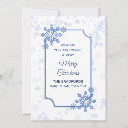 Invitation Noël, Insertion de cercle photo, Snowman (Dos)