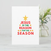 Invitation Noël Jésus est la raison de la saison  (Debout devant)