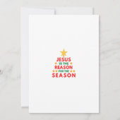 Invitation Noël Jésus est la raison de la saison  (Dos)