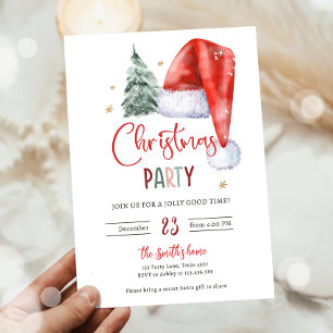 Invitation Noël Jingle et Mingle Holiday Père Noël