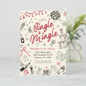 Invitation Noël Jingle et Mingle invitation, Noël (Debout devant)