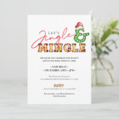 Invitation Noël Jingle Mingle Marquee (Debout devant)