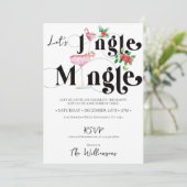 Invitation Noël Jingle Mingle Noël Fête de la saison (Debout devant)