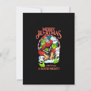 Invitation Noël Jiu Jitsu Merry Jiu jitmas