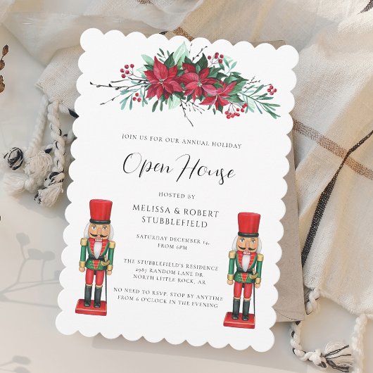 Invitation Noël Jouet Nutcracker Open House